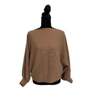 Tan Batwing Sweater